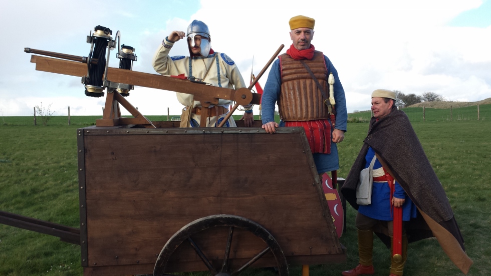 Différentes pièces d’ artillerie de l’Antiquité gréco-romaine