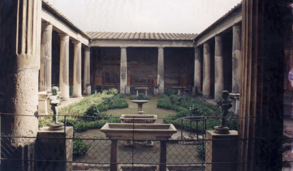 Pompéi – jardin de la Maison des Vettii