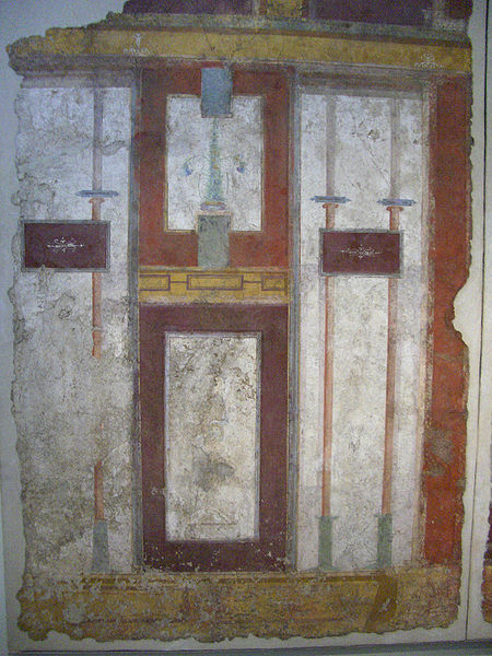 fresque du IIe siècle retrouvée dans une villa de Rome lors de travaux dans la ligne 2 du métro